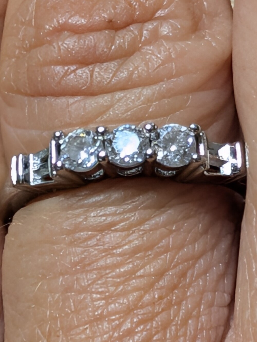 Today Forever & Always diamond simulant silver ring